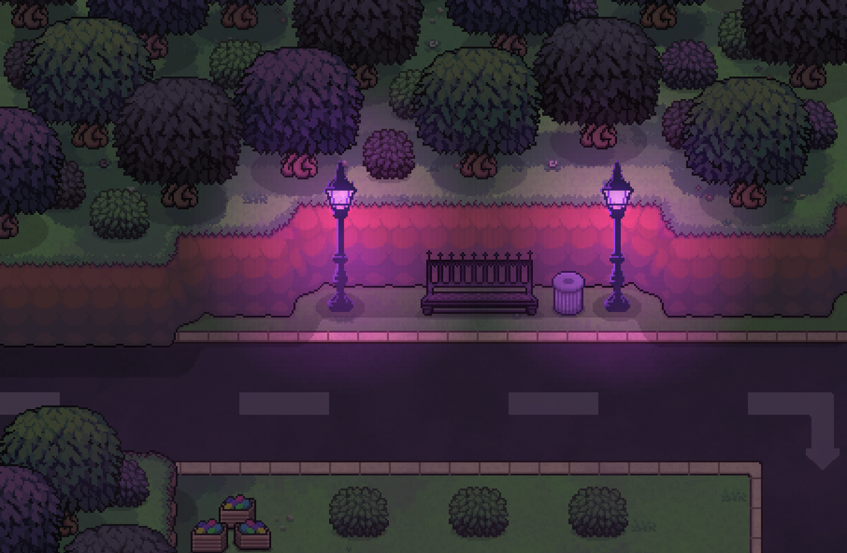 A scene from the game's world